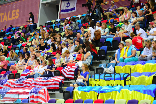 Rhythmic Gymnastics World Championships in Baku – holiday for spectators.Azerbaijan, Baku, September 19  2019